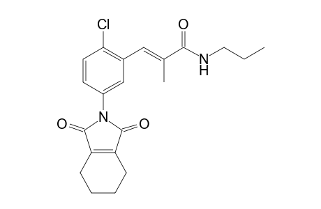 2-Propenamide, 3-[2-chloro-5-(1,3,4,5,6,7-hexahydro-1,3-dioxo-2H-isoindol-2-yl)phenyl]-2-methyl-N-propyl-