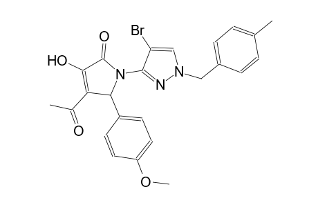 4-acetyl-1-[4-bromo-1-(4-methylbenzyl)-1H-pyrazol-3-yl]-3-hydroxy-5-(4-methoxyphenyl)-1,5-dihydro-2H-pyrrol-2-one