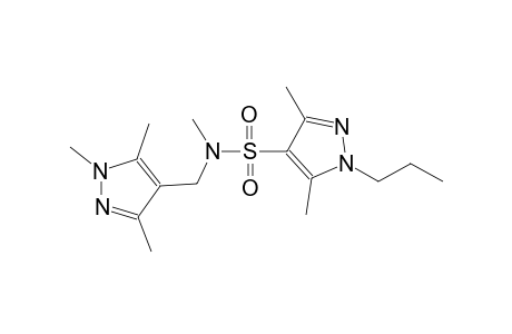1H-pyrazole-4-sulfonamide, N,3,5-trimethyl-1-propyl-N-[(1,3,5-trimethyl-1H-pyrazol-4-yl)methyl]-