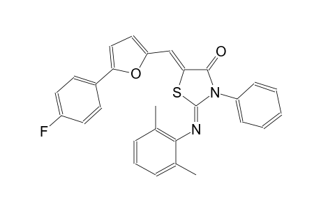 4-thiazolidinone, 2-[(2,6-dimethylphenyl)imino]-5-[[5-(4-fluorophenyl)-2-furanyl]methylene]-3-phenyl-, (2Z,5Z)-