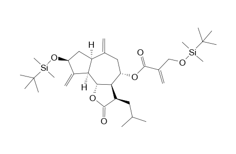 3,3'-Bis-O-(tert-butyldimethylsilyl)-13-(1'-hydroxyethyl)-16-(2"-tetrahydropyranyl)-11.alpha.H-dihydrocynaropicrin