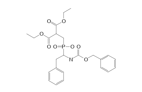 (R,S)-2-[(1-BENZYLOXYCARBONYLAMINO-2-PHENYL-ETHYL)-HYDROXY-PHOSPHINOYLMETHYL]-MALONIC-ACID-DIETHYLESTER