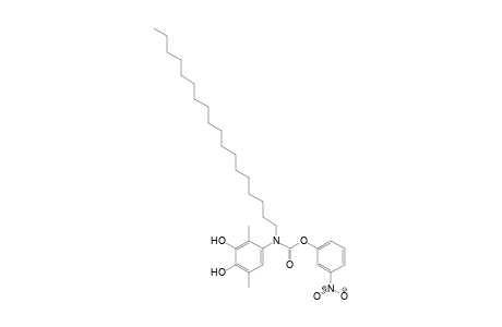 Carbamic acid, N-(3,4-dihydroxy-2,5-dimethylphenyl)-N-octadecyl-, 3-nitrophenyl ester