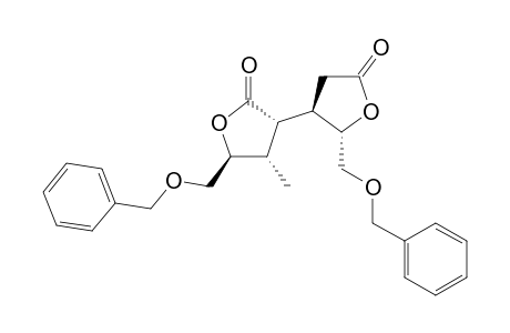 D-Arabinonic acid, 2,3-dideoxy-3-methyl-5-O-(phenylmethyl)-2-[tetrahydro-5-oxo-2-[(phenylmethoxy)methyl]-3-furanyl]-, .gamma.-lactone, (2S-trans)-