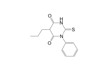 4,6(1H,5H)-pyrimidinedione, dihydro-1-phenyl-5-propyl-2-thioxo-