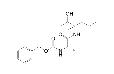 3-[N-(Benzyloxycarbonyl)-(S)-alanylamino]-3-methylhexan-2-ol