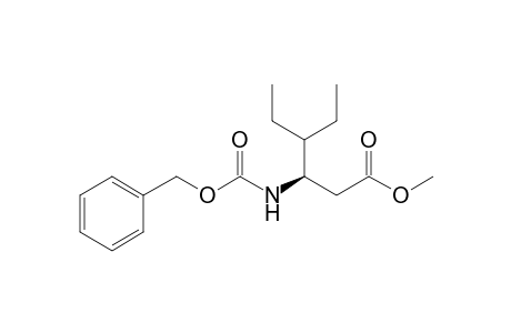 (3R)-3-(benzyloxycarbonylamino)-4-ethyl-hexanoic acid methyl ester
