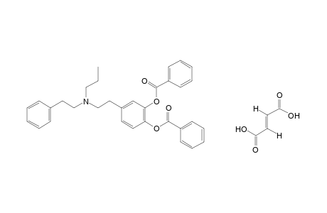 4-[2-(phenethylpropylamino)ethyl]pyrocatechol, dibenzoate(ester), fumarate(1:1)(salt)