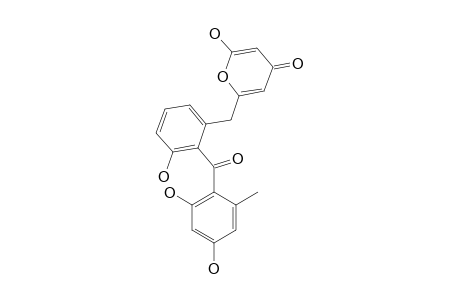 2-[(2,4-DIHYDRO-6-METHYLBENZOYL)-3-HYDROXY-PHENYLMETHYL]-6-HYDROXY-4H-PYRAN-4-ONE