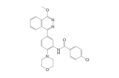 4-chloro-N-[5-(4-methoxy-1-phthalazinyl)-2-(4-morpholinyl)phenyl]benzamide