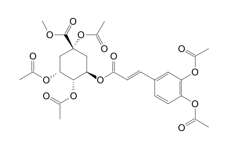 (1S,3R,4R,5R)-1,3,4-triacetoxy-5-[(E)-3-(3,4-diacetoxyphenyl)acryloyl]oxy-cyclohexane-1-carboxylic acid methyl ester
