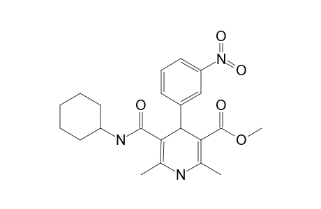 METHYL-5-(CYCLOHEXYLCARBAMOYL)-2,6-DIMETHYL-4-(3-NITROPHENYL)-1,4-DIHYDROXYPYRIDINE-3-CARBOXYLATE