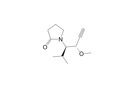 1-((3R*,4S*)-4-Methoxy-2-methylhex-5-yn-3-yl)pyrrolidin-2-one