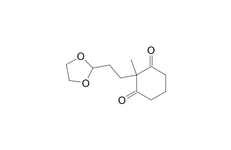 2-[2-(1,3-dioxolan-2-yl)ethyl]-2-methyl-cyclohexane-1,3-dione