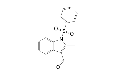 2-METHYL-1-(PHENYLSULFONYL)-3-INDOLYLCARBALDEHYDE;METHOD-A