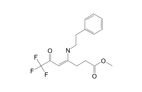 METHYL-4-PHENETHYLAMINO-6-OXO-7,7,7-TRIFLUORO-4-HEPTENOATE