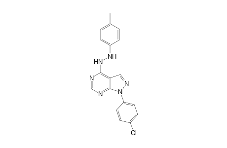 1-(4-Chlorophenyl)-4-(2-p-tolylhydrazinyl)-1H-pyrazolo[3,4-d]pyrimidine