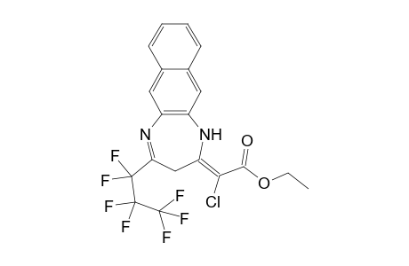 Ethyl (2E)-2-Chloro[4-(heptafluoropropyl)-1,3-dihydro-2H-naphtho[2,3-b][1,4]diazepin-2-ylidene]acetate