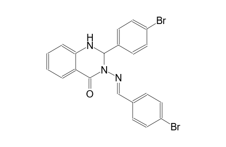 2-(4-bromophenyl)-3-{[(E)-(4-bromophenyl)methylidene]amino}-2,3-dihydro-4(1H)-quinazolinone