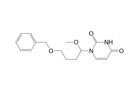 1-(1-Methoxy-4-phenylmethoxy-butyl)pyrimidine-2,4-dione