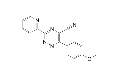 6-(4-methoxyphenyl)-3-(2-pyridinyl)-1,2,4-triazine-5-carbonitrile