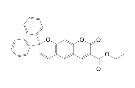 Ethyl 2-oxo-8,8-diphenyl-2H,8H-pyrano[3,2-g](1)-benzopyran-3-carboxylate