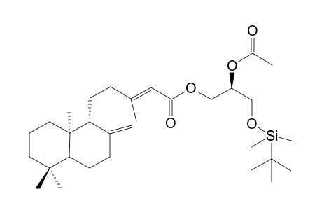(E)-3-Methyl-5-((1R,8aR)-5,5,8a-trimethyl-2-methylene-decahydro-naphthalen-1-yl)-pent-2-enoic acid (R)-2-acetoxy-3-(tert-butyl-dimethyl-silanyloxy)-propyl ester
