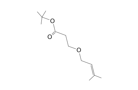3-(3-Methylbut-2-enoxy)propanoic acid tert-butyl ester