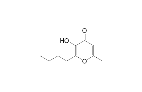 2-Butyl-3-hydroxy-6-methyl-4-pyranone