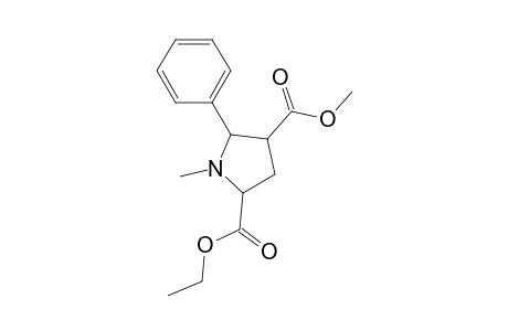 2-Ethoxycarbonyl-4-methoxycarbonyl-1-methyl-5-phenylpyrrolidine (2,4-trans-4,5-cis)