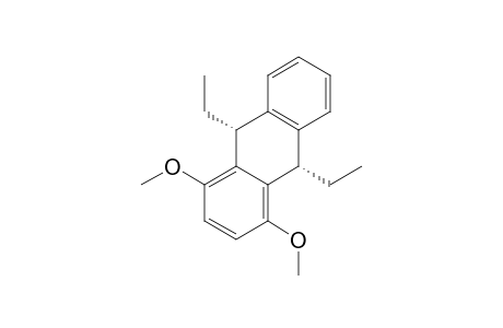 Anthracene, 9,10-diethyl-9,10-dihydro-1,4-dimethoxy-, cis-