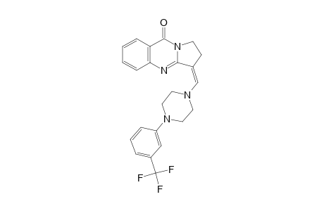 (3Z)-3-[[4-[3-(trifluoromethyl)phenyl]-1-piperazinyl]methylidene]-1,2-dihydropyrrolo[2,1-b]quinazolin-9-one