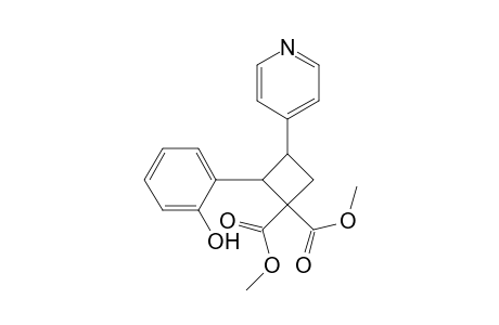 1,1-Cyclobutanedicarboxylic acid, 2-(2-hydroxyphenyl)-3-(4-pyridinyl)-, dimethyl ester