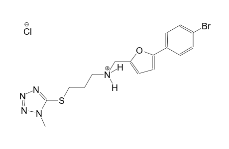N-{[5-(4-bromophenyl)-2-furyl]methyl}-3-[(1-methyl-1H-tetraazol-5-yl)sulfanyl]-1-propanaminium chloride