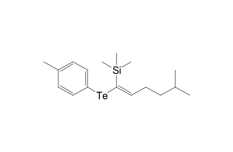 (E)-1-Trimethylsilyl-1-(4-methylphenyltelluro)-5-methyl-1-hexene