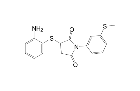 2-[(o-aminophenyl)thio]-N-[m-(methylthio)phenyl]succinimide