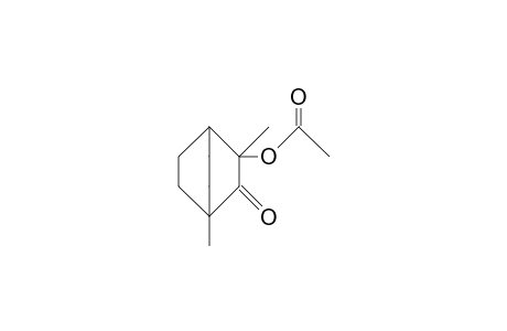 1,3-Dimethyl-3-acetoxy-bicyclo(2.2.2)octan-2-one