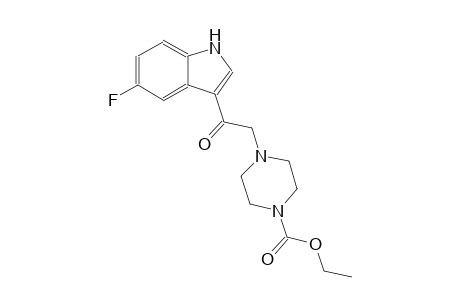 ethyl 4-[2-(5-fluoro-1H-indol-3-yl)-2-oxoethyl]-1-piperazinecarboxylate