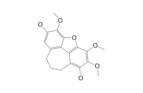 BUSSEALIN_E;9,10-DIHYDRO-2,7-DIHYDROXY-3,5,6-TRIMETHOXY-8-H-CYCLOHEPTA-[K-LM]-DIBENZOFURAN