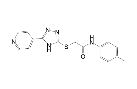 N-(4-methylphenyl)-2-{[5-(4-pyridinyl)-4H-1,2,4-triazol-3-yl]sulfanyl}acetamide