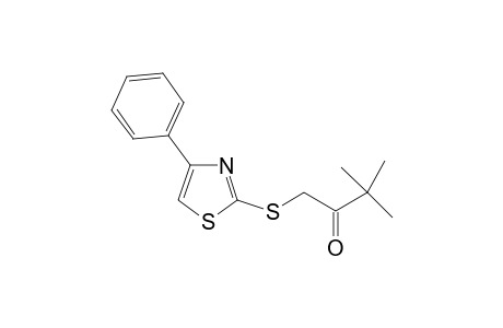 2-Butanone, 3,3-dimethyl-1-[(4-phenyl-2-thiazolyl)thio]-