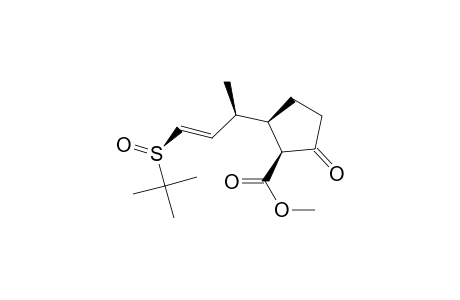Methyl [1RS,1'RS,2RS,2'E,R(s),S(s)]-2-[3'(t-butylsulfinyl)-1'-methylprop-2'-enyl]-5-oxocyclopentane-1-carboxylate