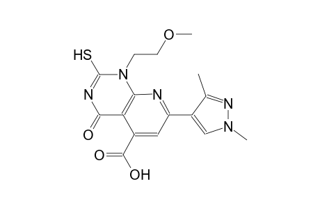 pyrido[2,3-d]pyrimidine-5-carboxylic acid, 7-(1,3-dimethyl-1H-pyrazol-4-yl)-1,4-dihydro-2-mercapto-1-(2-methoxyethyl)-4-oxo-