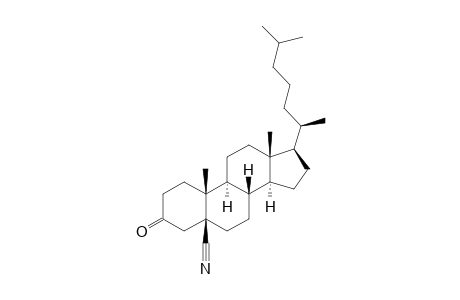 3-Oxocholestane-5-.beta.-carbonitrile