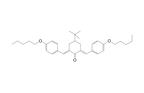 cyclohexanone, 4-(1,1-dimethylethyl)-2,6-bis[[4-(pentyloxy)phenyl]methylene]-, (2E,6E)-