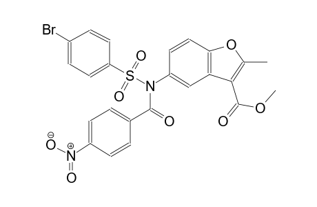 3-benzofurancarboxylic acid, 5-[[(4-bromophenyl)sulfonyl](4-nitrobenzoyl)amino]-2-methyl-, methyl ester