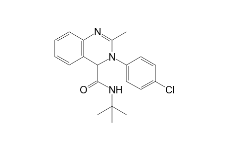 N-tert-Butyl-3-(4-chlorophenyl)-2-methyl-3,4-dihydro quinazoline-4-carboxamide