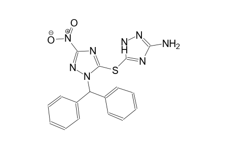 5-[(1-benzhydryl-3-nitro-1H-1,2,4-triazol-5-yl)sulfanyl]-1H-1,2,4-triazol-3-amine