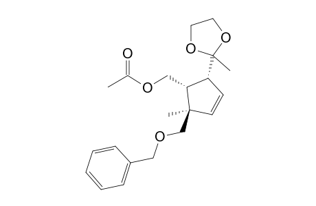 (1R,2R,5R)-2-Benzyloxymethyl-2-methyl-5-(2-methyl[1,3]dioxolan-2-yl)-cyclopent-3-enylmethyl acetate