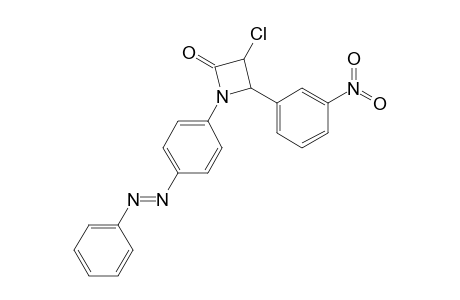3-Chloro-4-(3-nitrophenyl)-1-(4-(phenyldiazenyl)phenyl)azetidin-2-one